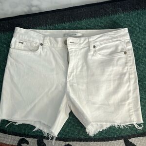 Joes jeans white shorts denim
